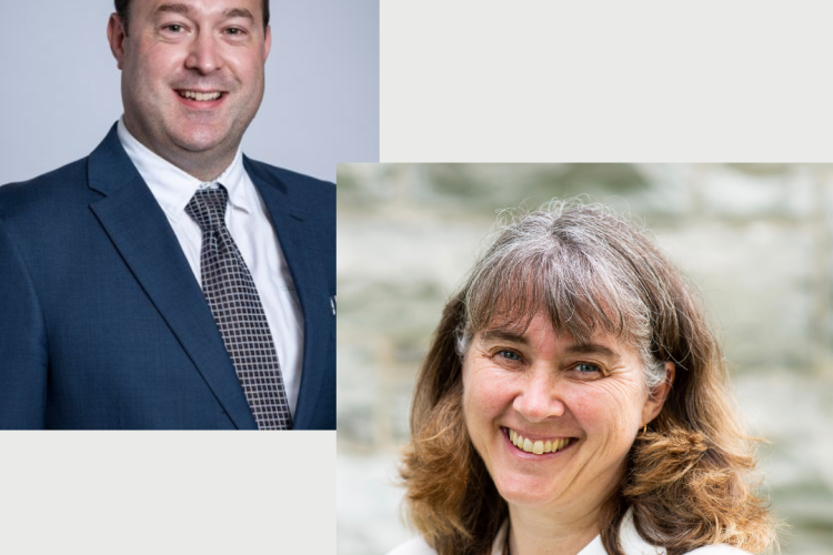 Photo of Dr. Heather Murray and Chris Gillies 