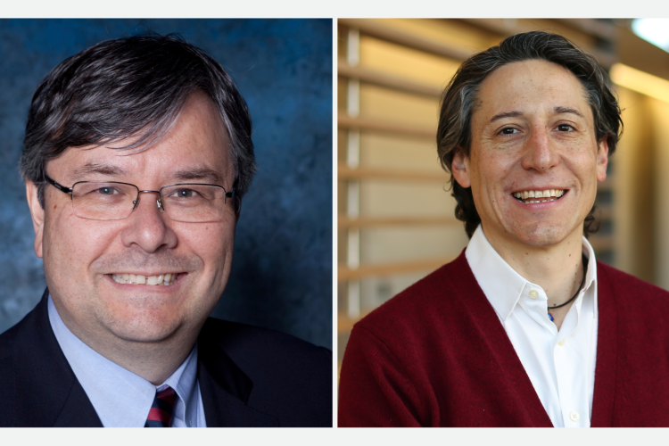 Dr. Gerald Evans and Dr. Santiago Perez Patrigeon