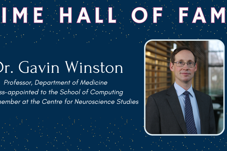 TIME Hall of Fame features a publication by Dr. Gavin Winston
