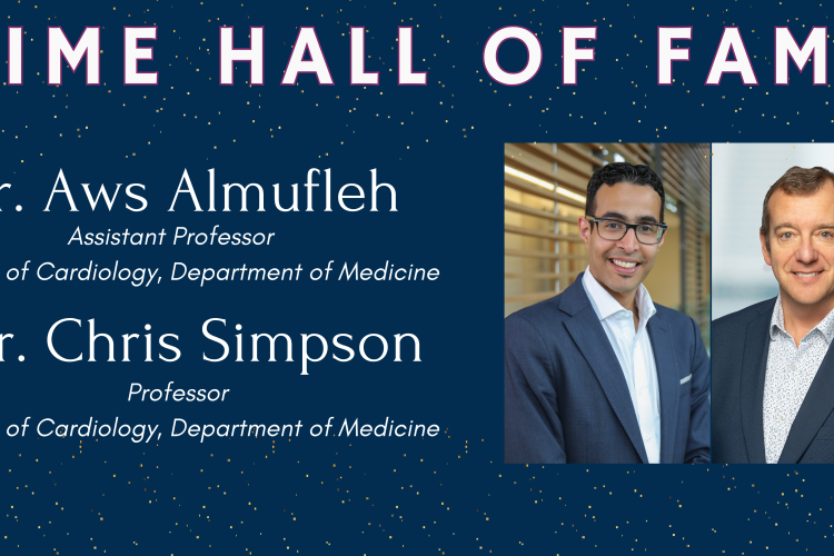 TIME Hall of Fame features a publication by Drs Almufleh and Simpson
