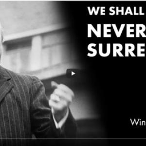 Winston Churchill we shall never surrender speech