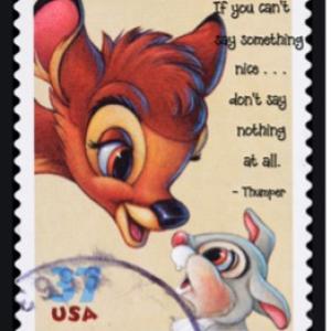 stamp of Bambi and Thumper