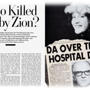 Newspaper article of who killed Libby Zion