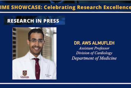 This Months' TIME Showcase-Recent Publication by Dr. Aws Almufleh and his colleagues